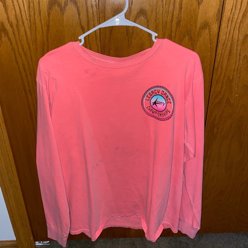 pink legacy dance competition long sleeve tee
